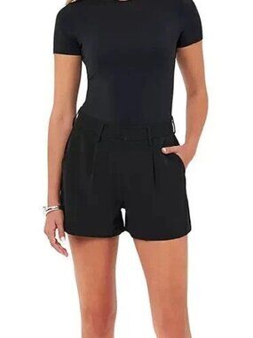 Edited by Remi Bader Women's Trouser Short Size 16 Black